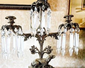 Antique 19th C Girandole Set