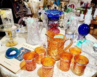 Carnival Glass, Cambridge Glass , Cut Glass, and more
