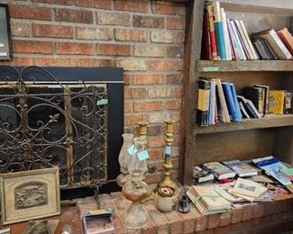 Antique Ref Books Brass , Kerosene Lamps