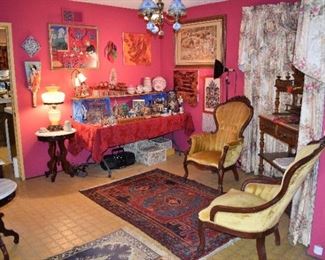 Begin room by room close up photos