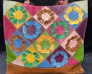 Leather PATRICIA NASH Floral Shoulder Bag
