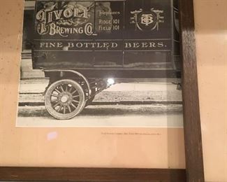 Vintage picture of Tivoli Brewing Co Beer Delivery Truck