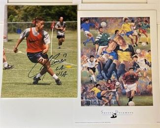 Offers Welcome! 90s Signed Soccer Autograph Micarelli 1995 Soccer Dreamers Illustration 20”x16” For inquiries about the listing or if you are selling your gold or silver, please text or call 7032689529 or visit the Tysons Jewelry Store at 8373 Leesburg Pike #12, Vienna Virginia 22182