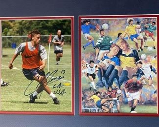 Offers Welcome! 90s Signed Soccer Autograph Micarelli 1995 Soccer Dreamers Illustration 20”x16” For inquiries about the listing or if you are selling your gold or silver, please text or call 7032689529 or visit the Tysons Jewelry Store at 8373 Leesburg Pike #12, Vienna Virginia 22182