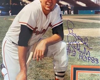 Offers Welcome! Signed Poster Brooks Robinson Posed Kneeling With Bat Baseball Baltimore Orioles 20”x24” For inquiries about the listing or if you are selling your gold or silver, please text or call 7032689529 or visit the Tysons Jewelry Store at 8373 Leesburg Pike #12, Vienna Virginia 22182