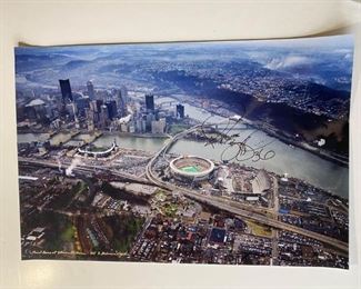 Offers Welcome! Signed Poster Pittsburgh Steelers Jerome Bettis The Three Rivers Stadium All 3 Stadiums Together 30”x20” For inquiries about the listing or if you are selling your gold or silver, please text or call 7032689529 or visit the Tysons Jewelry Store at 8373 Leesburg Pike #12, Vienna Virginia 22182