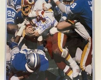 Offers Welcome! Two-Sided Signed Autograph Poster Redskins John Riggins 20”x16.5” For inquiries about the listing or if you are selling your gold or silver, please text or call 7032689529 or visit the Tysons Jewelry Store at 8373 Leesburg Pike #12, Vienna Virginia 22182