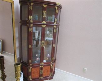 Asian curio cabinet vintage