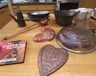 Copper kitchen items