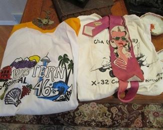 Old graphic t's and groovy tie
