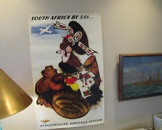 Airline travel poster