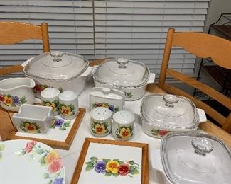 Corelle cookware and table set