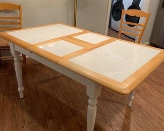 table with leaf installed