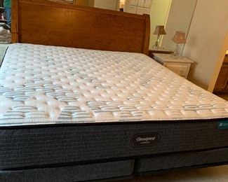 Beautyrest king size mattress and box springs, almost new