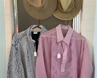 men's clothing and hats