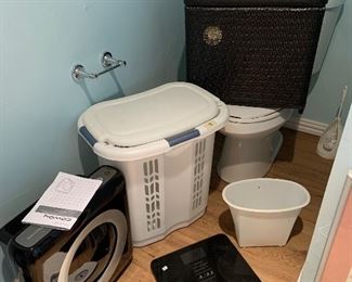 bathroom hampers, scales, air purifier