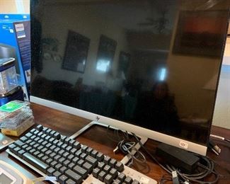 monitor and keyboard