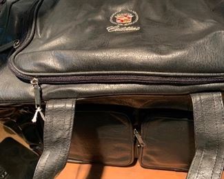 Cadillac leather men's overnight bag