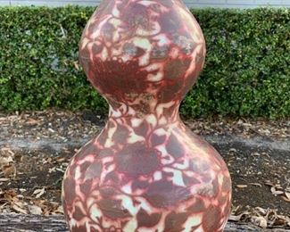 Chinese Double Gourd Red Underglaze Porcelain Vase