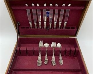 40pcs Durgin Sterling English Rose Service for 8 Total 36.6 Troy oz