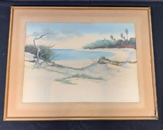 Watercolor Landscape Painting by Lloyd Jordan