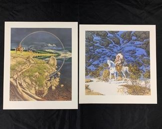 Pair of Signed & Numbered Prints "Eagle Heart" & "The Sentinel" by Bev Doolittle
