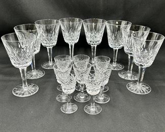 Lot of 16 Waterford Lismore & Alana Pattern Drinkware