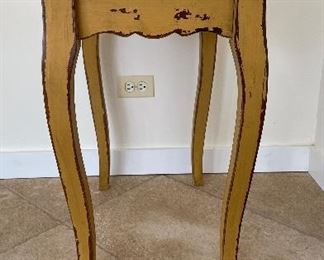 Child's Country-Style Desk & Rush Seat Chair. Desk Measures 23" W x 16" D x 26.5" H. Photo 5 of 5.