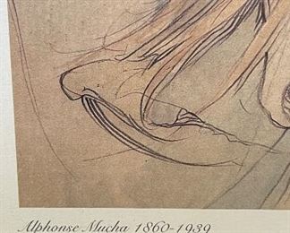 Alphonse Mucha Poetry 1898 Framed Print. Measures 13” x 16”. Photo 3 of 3. 