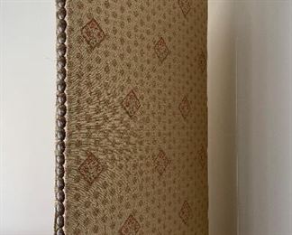 Upholstered Three-Panel Screen. Each Panel Measures 18". Total Dimensions 54" W x 83" H. Photo 3 of 3.