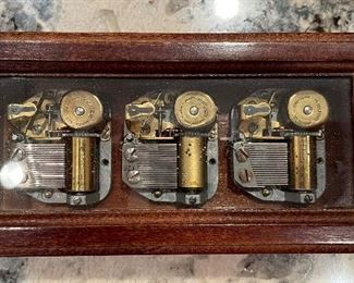 Reuge Music Box. Measures 7.25" W x 2" D. Photo 1 of 2. 
