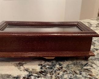 Reuge Music Box. Measures 7.25" W x 2" D. Photo 2 of 2. 