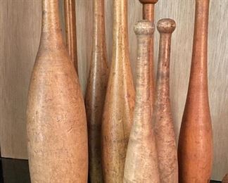 Antique Juggling Pins. Photo 2 of 2. 