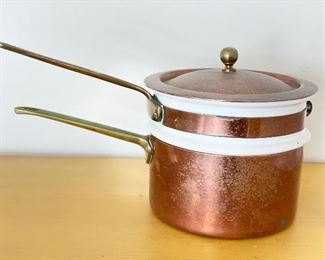 Copper Double Boiler. 