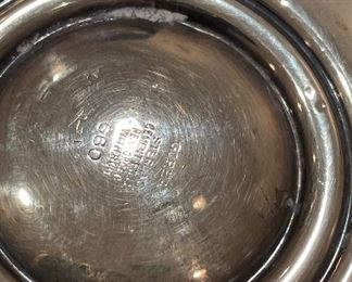 Pair of Sterling Silver Weighted Candlesticks. Photo 2 of 2. 