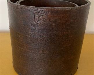 Set of 4 Antique Nesting Corn Measurers. Photo 2 of 4.