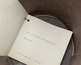 Set of 4 Antique Nesting Corn Measurers. Photo 4 of 4. 