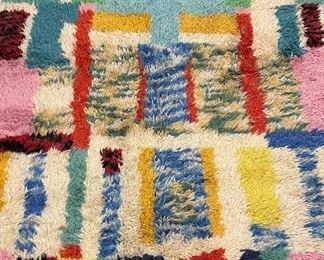 Vintage Swedish Rug. Measures 6' 5" x 5'. 