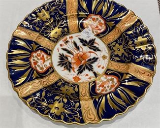 English Imari Plate. Measures 10” D. 