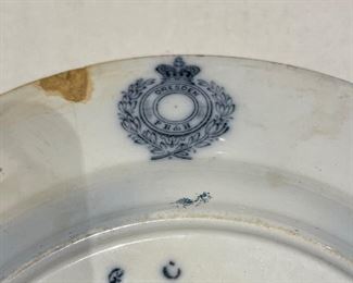 Dresden Blue Imari Plate. Measures 10.25” D. Photo 2 of 2. 