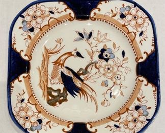 Denbigh Wood Burslem Square Plate. Measures 8.75” Square. Photo 1 of 2.