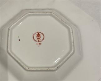 Royal Crown Derby English Bone China Octagon Plate. Measures 8.75” D. Photo 2 of 2. 