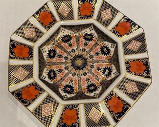 Royal Crown Derby English Bone China Octagon Plate. Measures 8.75” D. Photo 1 of 2. 