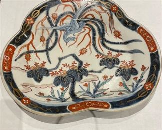 Pair of Antique Japanese Cloverleaf Imari Plates. Each Measures 9.5” x 9.5”. Photo 1 of 2. 