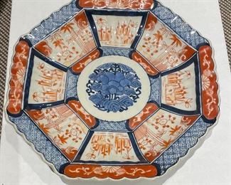 Set of Two Japanese Imari Plates. One Measures 9.5” D the Second 10.5” D. Photo 1 of 2. 