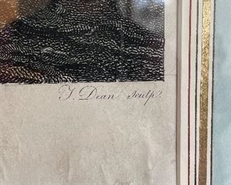 Antique Hand-Colored Etching of The Earl Of Darlington & His Fox Hounds. Measures 24" x 20" Unframed. Photo 4 of 4. 