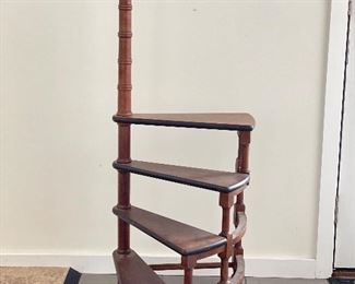 Byers Choice Library 4-Step Ladder With Faux Bamboo Detailing. Measures 24" D x 48" H. Photo 1 of 2. 
