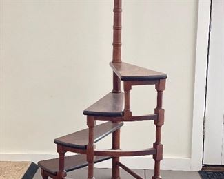 Byers Choice Library 4-Step Ladder With Faux Bamboo Detailing. Measures 24" D x 48" H. Photo 2 of 2. 