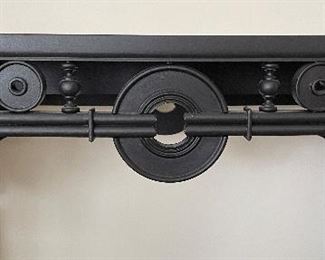 Ebony Asian-Style Console. Measures 46" W x 16" D x 33" H. Photo 3 of 3. 