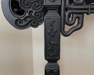 Ebony Asian-Style Console. Measures 46" W x 16" D x 33" H. Photo 2 of 3. 